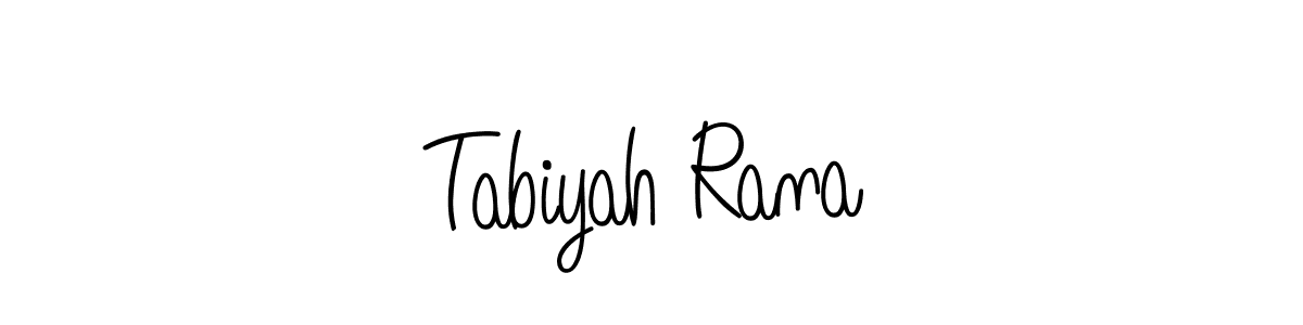 Also we have Tabiyah Rana name is the best signature style. Create professional handwritten signature collection using Angelique-Rose-font-FFP autograph style. Tabiyah Rana signature style 5 images and pictures png